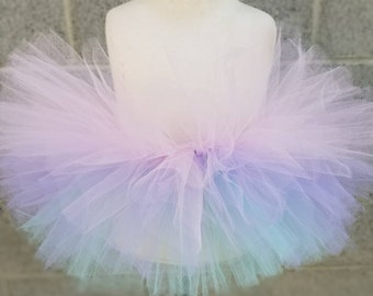 Pink aqua lavender pastel tutu birthday tutu unicorn tutu ballerina tutu princess tutu toddler tutu infant tutu girls tutu kids tutu