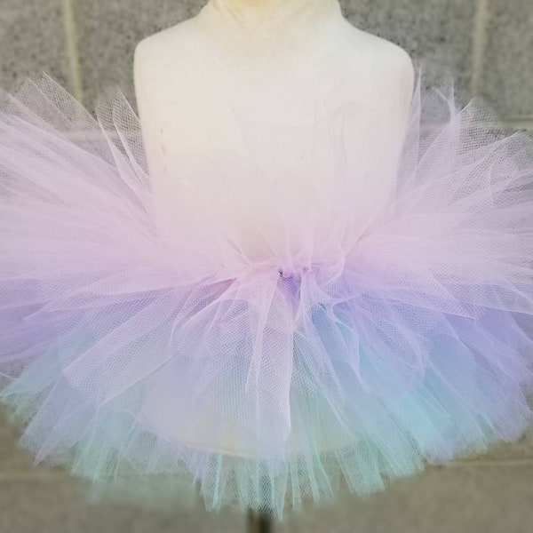 Pink aqua lavender pastel tutu birthday tutu unicorn tutu ballerina tutu princess tutu toddler tutu infant tutu girls tutu kids tutu