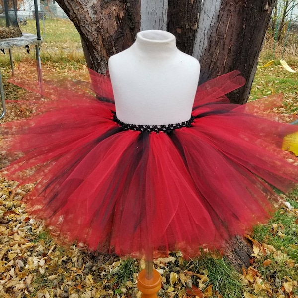 Red and black tutu halloween tutu jester tutu pirate tutu clown tutu princess tutu kids tutu toddler tutu infant tutu girls tutu kids tutu