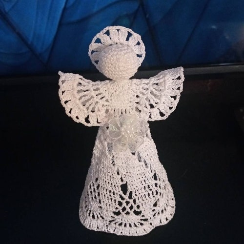 Mini Angel Tree Topper Fairy Tree Topper White Christmas Etsy