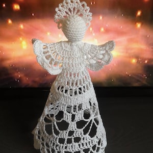 Crocheted angel/Christmas tree topper