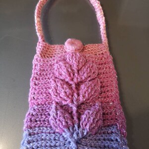 Crochet petit sac à main / Sac à main en crochet de petite fille, pochette de téléphone au crochet