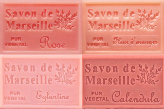 Beautiful Savon De Marseille Floral 4 Soap Gift Box Artisanal Etsy