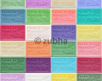 Beautiful Savon de Marseille 125g, Artisanal French Soap, Marseille Soap, Natural Vegetable Soap, Plastic Free