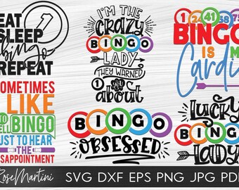 Bingo Svg File Etsy