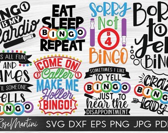 Bingo Svg Etsy
