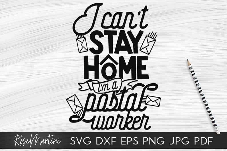Download I Can't Stay Home I'm A Postal Worker SVG file for | Etsy