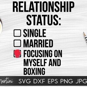 Relatiestatus SVG één getrouwd checkbox SVG-bestand voor snijmachines-Cricut silhouet niet getrouwd SVG grappig één SVG