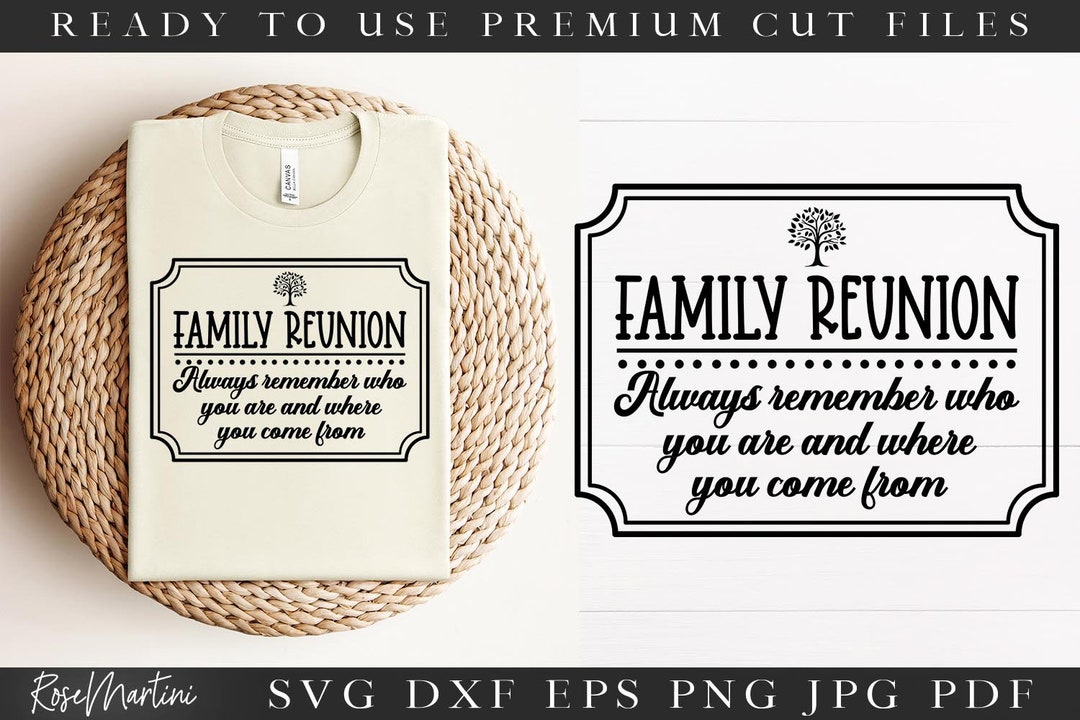 Family Reunion SVG | Always Remember Who You Are SVG Cut File for ...