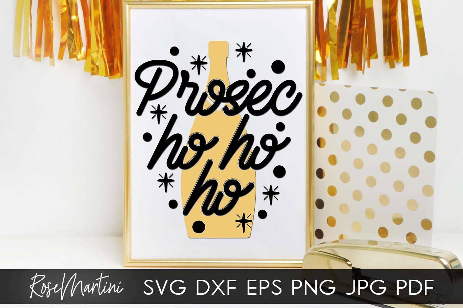 Download Prosec Ho Ho Ho SVG file for cutting machines Cricut | Etsy
