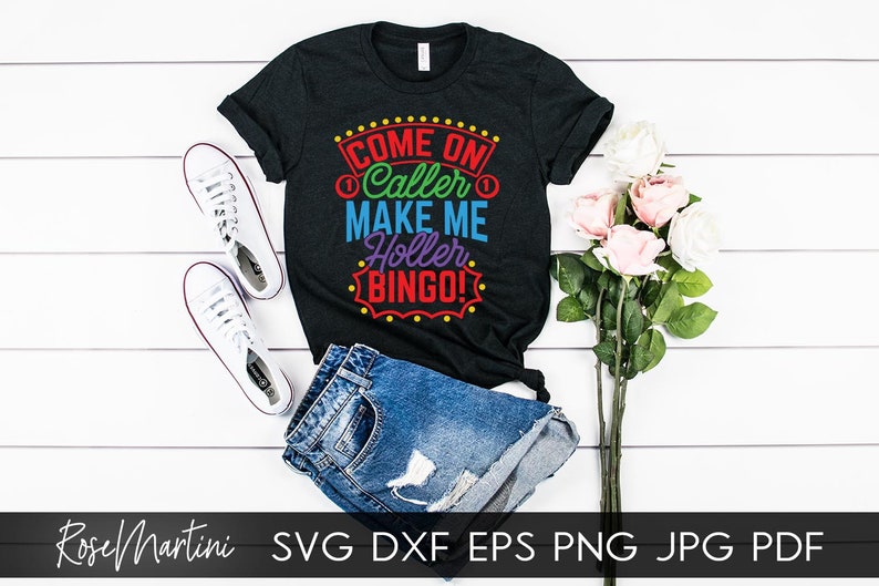 Come on caller Make me holler Bingo SVG file for cutting machines Cricut Silhouette Bingo SVG Bingo lover svg image 2