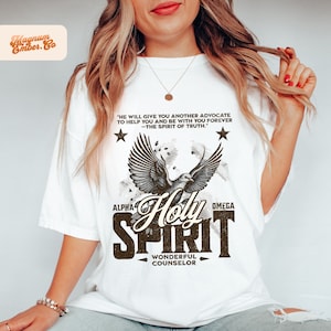 Holy Spirit Christian PNG Duo: Western Sublimation Design (Digital Download)