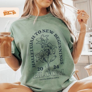 Christian New Year PNG: Vintage New Beginnings T-Shirt Design (Digital Download) image 3