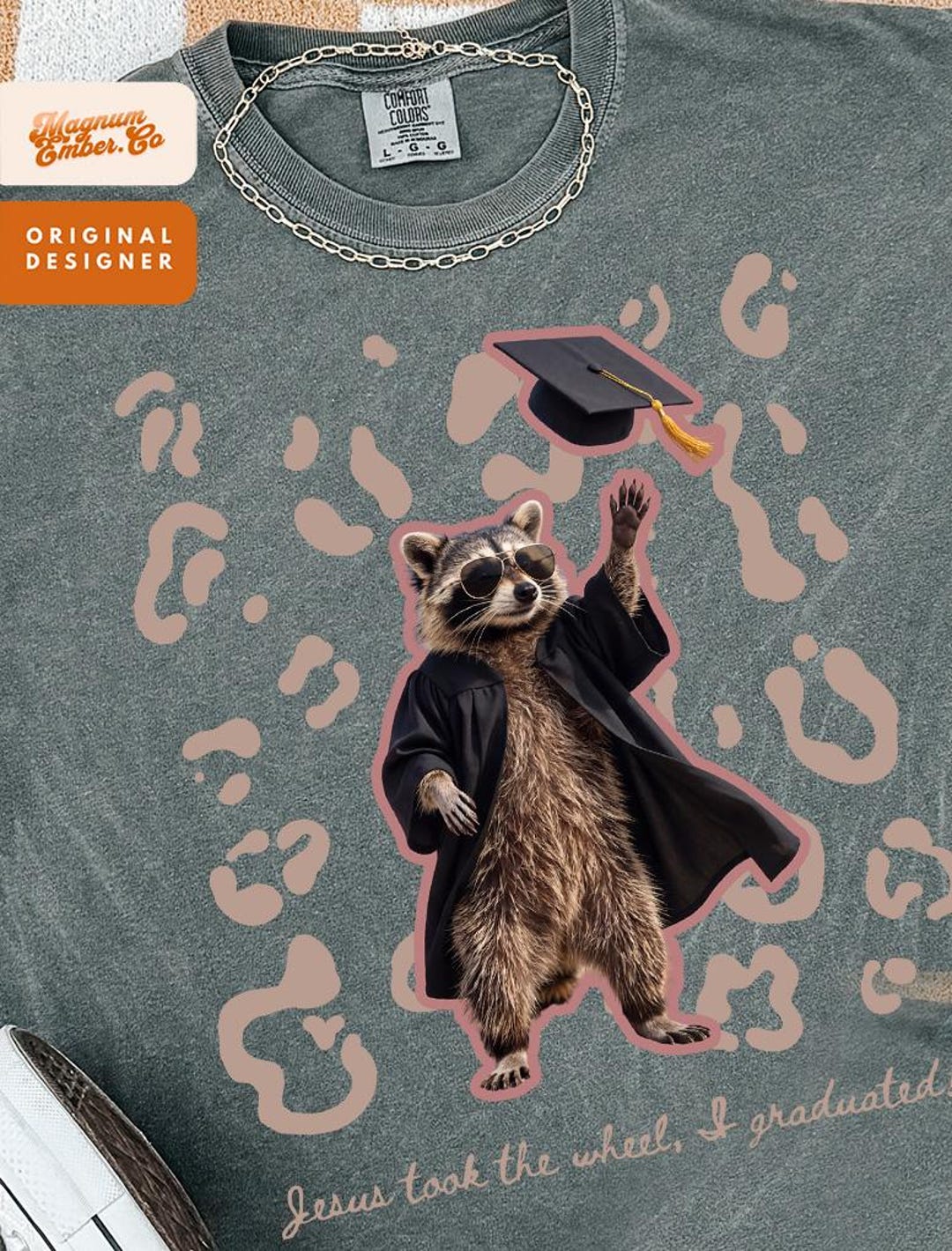 Senior Racoon Trendy Raccoon Graduation PNG Bundle - Senior 2026 Sublimation Design ...