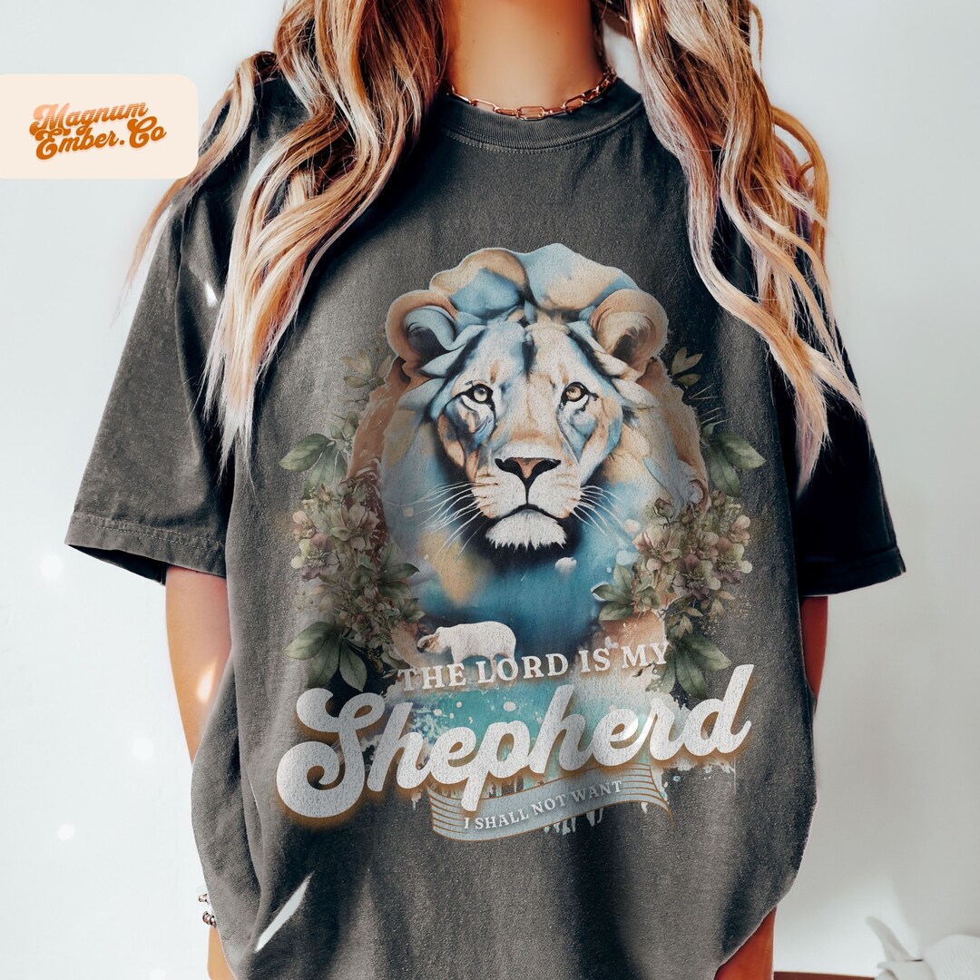 The Lord is My Shepherd Christian PNG, Psalm 23 Sublimation Designs ...
