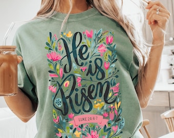 Christian Easter Graphics, Floral Resurrection PNG, Jesus Designs, Sublimation T-Shirt Art, Easter Clipart