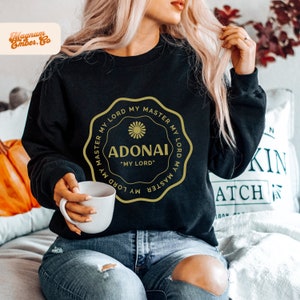 Adonai Name of God SVG + PNG, Powerful Sublimation Design, Aesthetic Popular Christian PNG Files for Sublimation, Vintage Jesus Shirt Design
