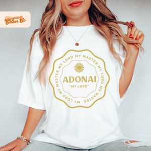 Adonai Name of God SVG + PNG, Powerful Sublimation Design, Aesthetic Popular Christian PNG Files for Sublimation, Vintage Jesus Shirt Design