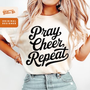 Preppy Cheer Mom PNG, Cheerleader Sublimation Design, Girly Cheer Clipart, Digital Download for Team Spirit
