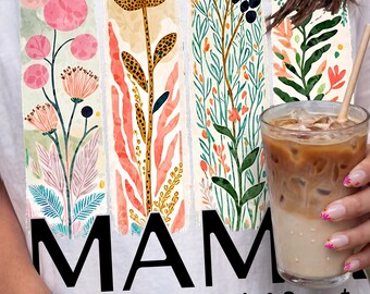 Mothers Day PNG Bundle, Mama Clothed in Strength DUO, Floral Christian Gift for Mom, Mama png, Christian Sublimation, Jesus Png Sublimation