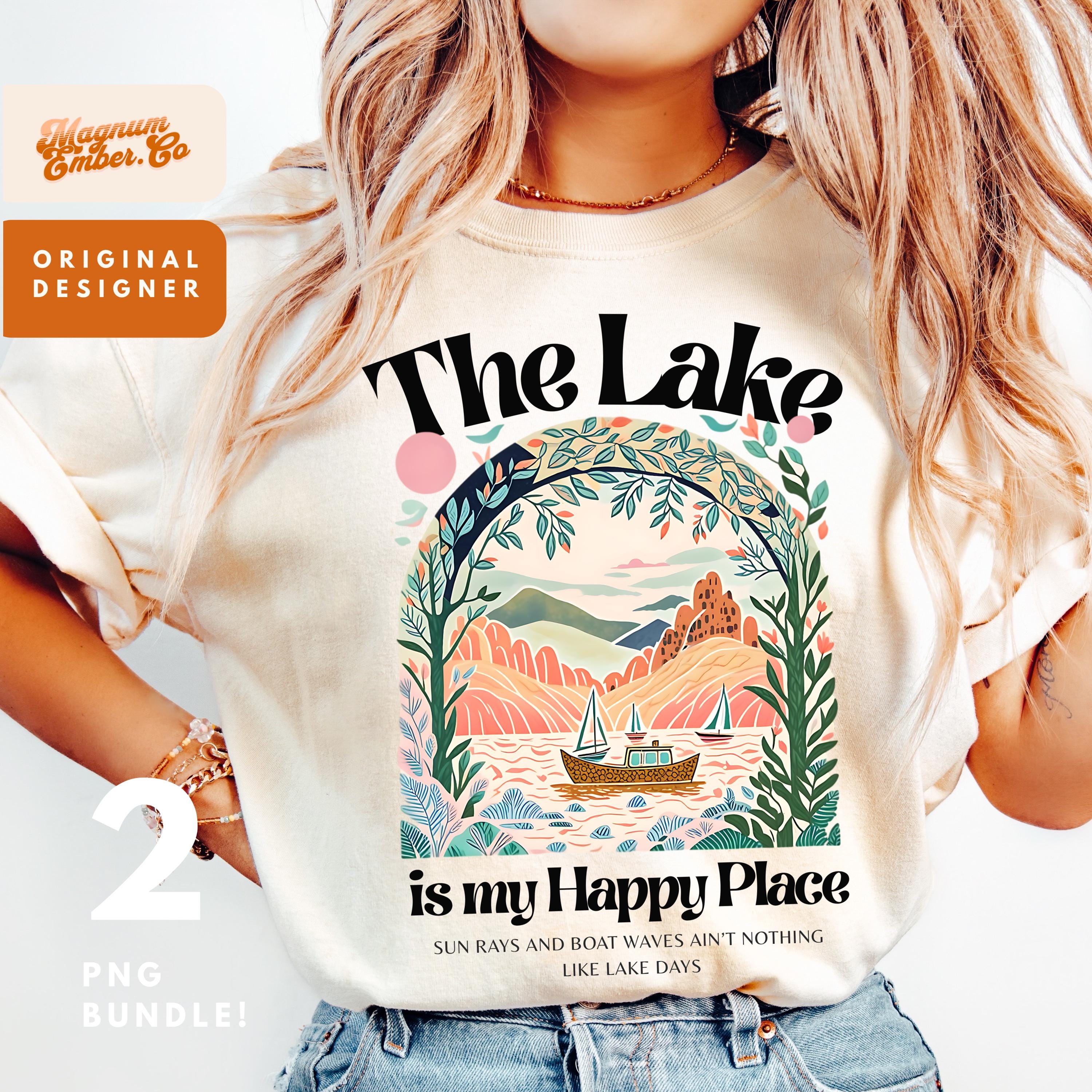 Lake Life PNG, Retro-Sommer-Designs, Lake Life Clipart, Sublimations-Download, Adventure Art, Naturliebhaber Grafiken
