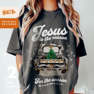 Jezus is de reden voor het seizoen, png DUO, Kids Ministry png Pastor kindershirt - christelijk, retro-ontwerpbestanden voor sublimatie