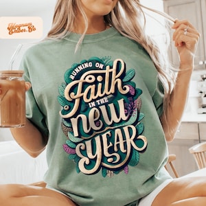 3 Retro Christian New Years PNG Trio, Vintage Christmas png, Bible Verse png, Christmas T-shirt Sublimation, Jesus png, God Png