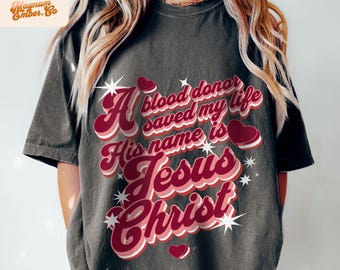 Retro Christian Valentines PNG: Jesus Shirt Design (Digital Download)