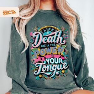 Life and Death Proverbs Christian PNG DUO, Powerful Sublimation Design, Christian PNG Files for Sublimation, Vintage Jesus Shirt Design