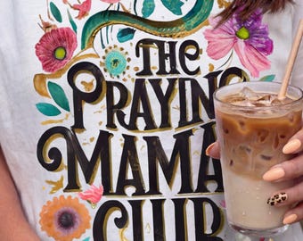 Faith png, Praying Mamas Club PNG Duo: Trendy Christian Mom Everyday Sublimation Designs (Digital Download)