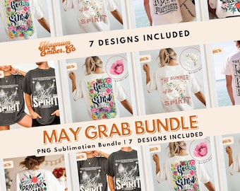 Christian PNG Bundle: Retro Sublimation Designs (7 Designs)