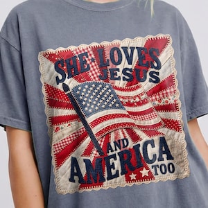 US Flag DUO, Christian Patchwork Grandmacore FOJ Bundle, Faux Map Happy Birthday America, Trendy png Sublimation