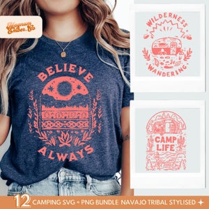 Pack Life Camp Life SVG PNG : Motifs de sublimation de campeur d&#39;été (téléchargement numérique)