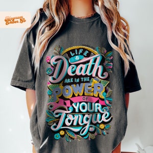 Life and Death Proverbs Christian PNG DUO, Powerful Sublimation Design, Christian PNG Files for Sublimation, Vintage Jesus Shirt Design