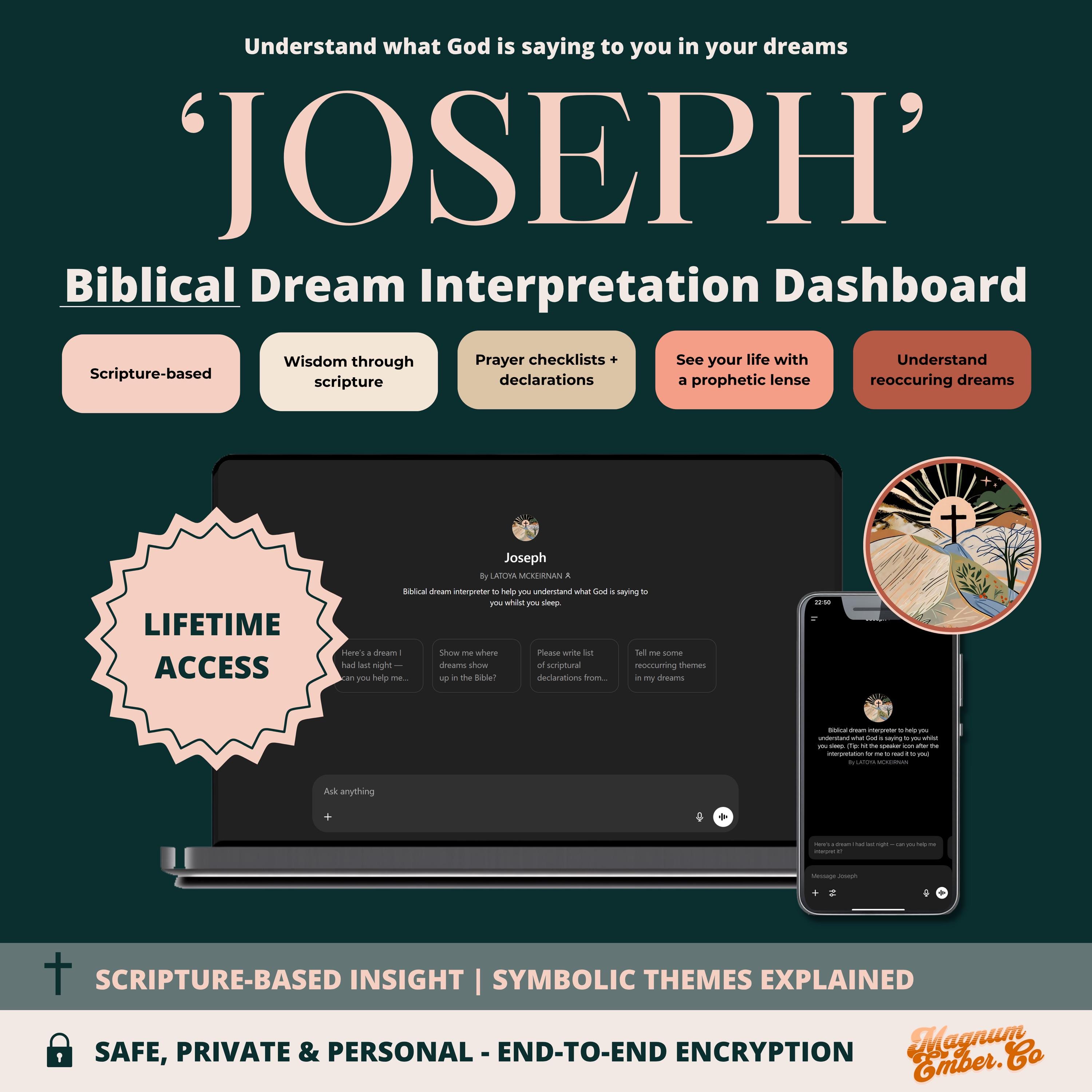 Christian Dream Interpretation Dashboard, Biblical Dream Analysis, LIFETIME ACCESS, Meaning of Dreams & Visions,  Digital Dream Journal