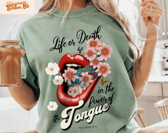 Christian Spring PNG, Retro Christian Scripture Design, Life or Death Sublimation Design, PNG Files for Sublimation, Vintage Shirt Designs