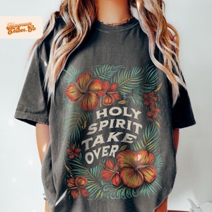 Holy Spirit Floral Christian PNG Duo: Sublimation Design (Digital Download)