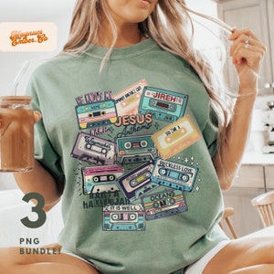 Jesus Anthems Retro Trio: Christian PNG Sublimation Designs (Digital Download)