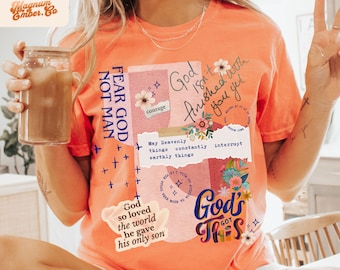 Christian Collage PNG: Vintage Jesus Shirt Designs (Sublimation)