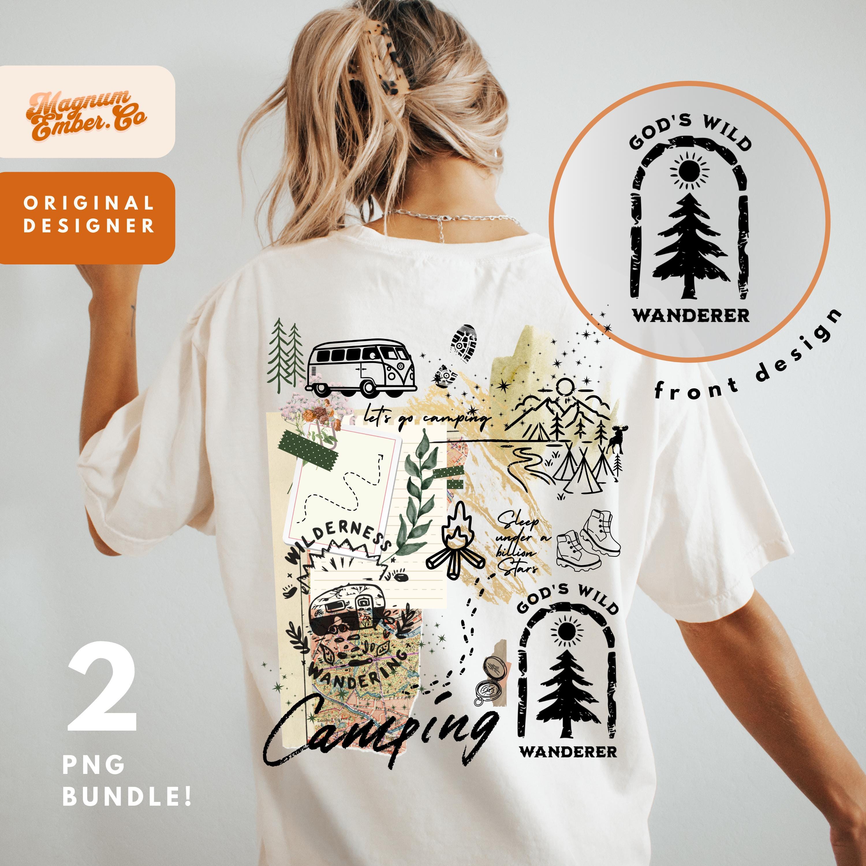 Camping PNG Bundle: Wild Wanderer Outdoor Designs (Digital Download)