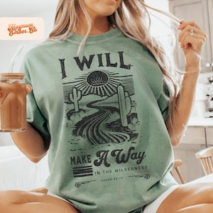 I Will Make A Way Isaiah 43 19, Christian PNGs, Sublimation Designs, Popular Christian PNG Files for Sublimation,Vintage Jesus Shirt Designs