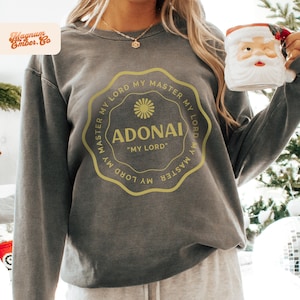 Adonai Name of God SVG + PNG, Powerful Sublimation Design, Aesthetic Popular Christian PNG Files for Sublimation, Vintage Jesus Shirt Design