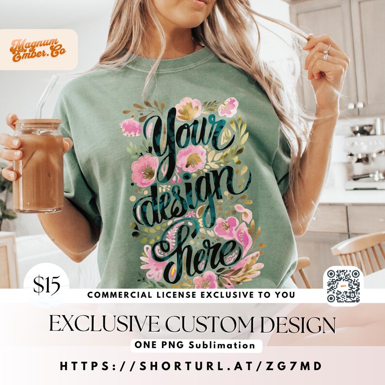 a woman wearing a sweatshirt holding a glass of coffee