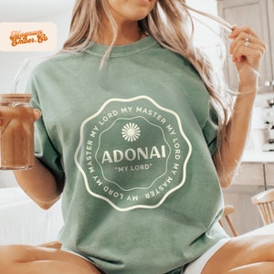 Adonai Name of God SVG + PNG, Powerful Sublimation Design, Aesthetic Popular Christian PNG Files for Sublimation, Vintage Jesus Shirt Design