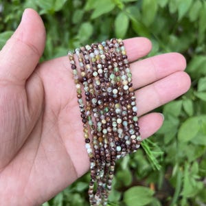 Natural Chrysoprase  Beads Faceted Round Gemstone 3mm PRP928