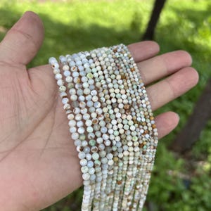 Genuine Chrysoprase  Beads Faceted Round Gemstone PRP948
