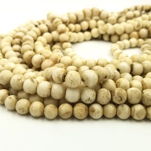 Abalorios de concha de naga tibetana, concha de concha incrustada, cuentas tribales, étnicas, nepalíes, 8 mm, hebra de 32 &quot;, BLU001