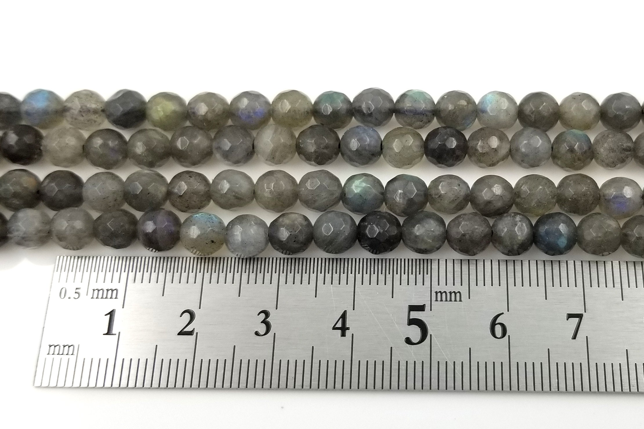 Perline Di Pietra Preziosa Naturale Sfaccettata Di Labradorite - Foto 9