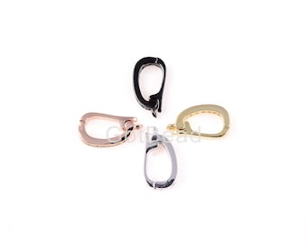 Pave Clasp, Pave CZ Removable Bail, Pendant Enhancer Clasp, CZ Micro Pave Clasps, Pave Bail Clasp, DIY, Jewelry Making, 7x14mm, CL207