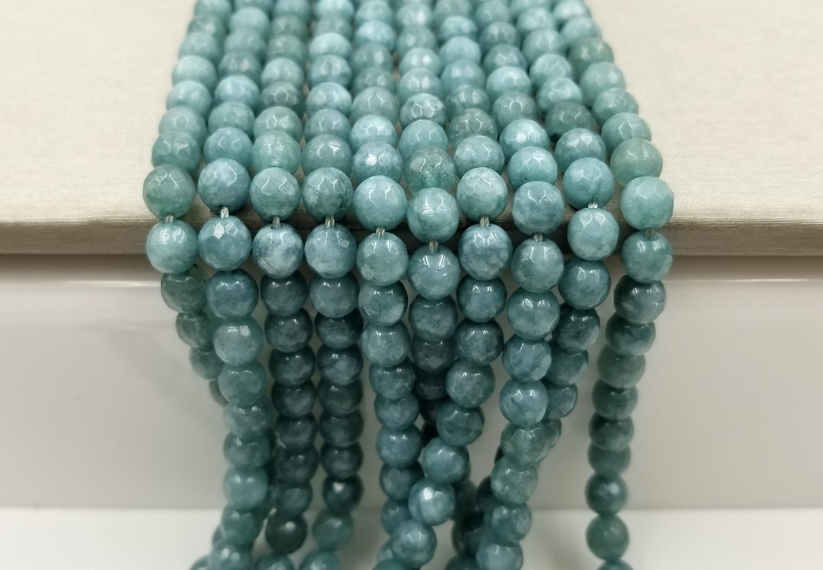 13 Different Colors Shiny Dye Jade Round Loose Beads 6mm Etsy
